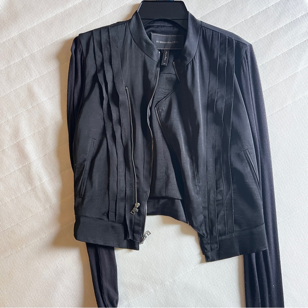 BCBGmaxazria Cropped Black Jacket XS